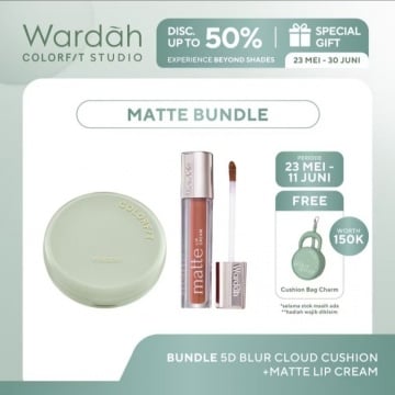 WARDAH Colorfit 5D Blur Cloud Cushion Matte Finish (Shopee)