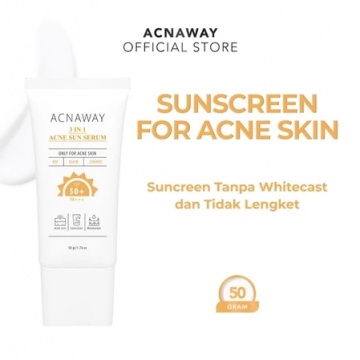 ACNAWAY 3 in 1 Acne Sun Serum SPF 50+ PA+++ (Shopee/Acnaway Official Shop)