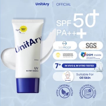 Unitary UV Watery Essence SPF 50+ PA+++ (Shopee/UNITARY Official Store)