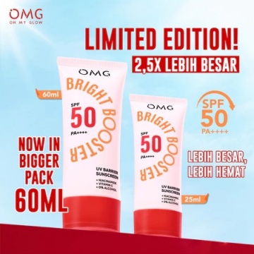 OMG OH MY GLOW UV Barrier Sunscreen SPF 50 PA++++ (Shopee/OMG Beauty Official Shop)