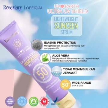Rosemary LightWeight Sunscreen Serum SPF 50+ PA+++ (Shopee/Rosemary Official Store)