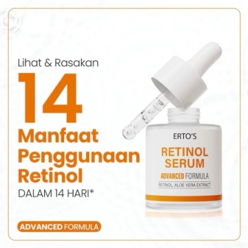 Erto's Retinol Complex Serum Dosis Ringan, rekomendasi serum retinol (Shopee)