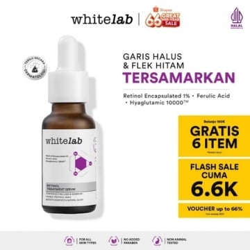 Whitelab Retinol Treatment Serum, rekomendasi serum retinol (Shopee)