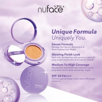 Nuface Flawless Serum Cushion with SPF 30 PA+++ (Shopee/Nuface Official Shop)