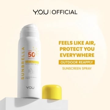 YOU Sunbrella Airy Outdoor Sunscreen Spray SPF50+ PA+++ (Shopee)