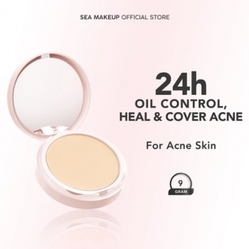 Sea Makeup Acne Cover & Smooth Two Way Cake Pressed Powder (Shopee/Sea Makeup Official Shop)