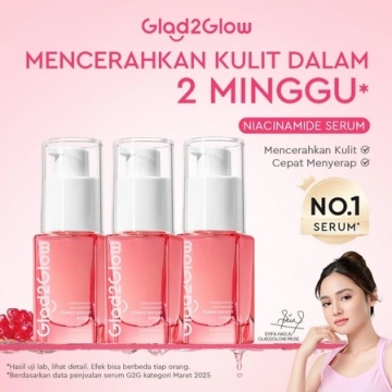 Glad2Glow Pomegranate Niacinamide Power Bright White Serum (Shopee/Glad2Glow Official Store)