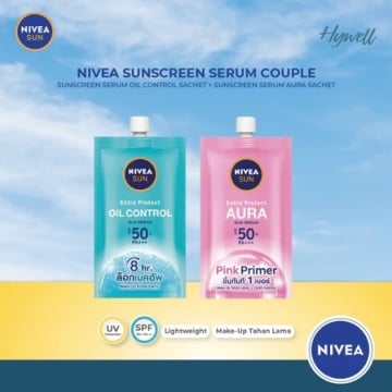 Nivea Sun Serum Sachet Aura & Oil Control SPF50+ PA+++ (Shopee)