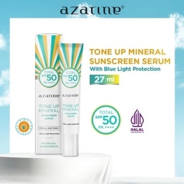 Azarine Tone Up Mineral Sunscreen Serum SPF50 PA++++ (Shopee)