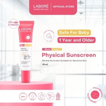 Labore Physical Sunscreen SPF 50 PA++++ (Shopee)
