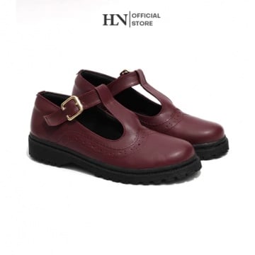 HLN Stich Sepatu Wanita Loafers Platform (Shopee)