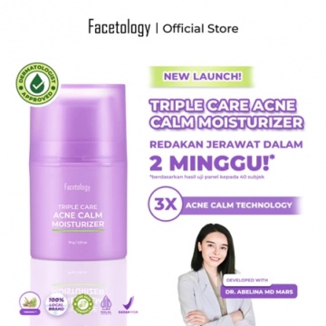 Facetology Triple Care Acne Calm Moisturizer (Shopee)
