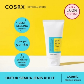 Cosrx Low pH Good Morning Cleanser (Shopee/COSRX Indonesia Official Shop)