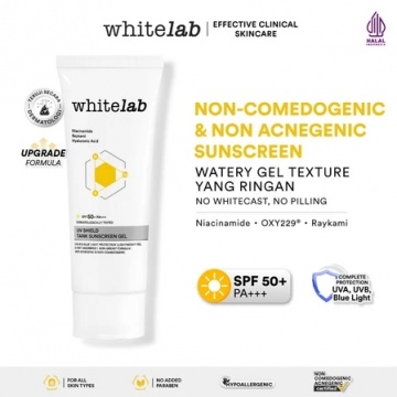 Whitelab UV Shield Tank Sunscreen Gel SPF 50+ PA+++ (Shopee)