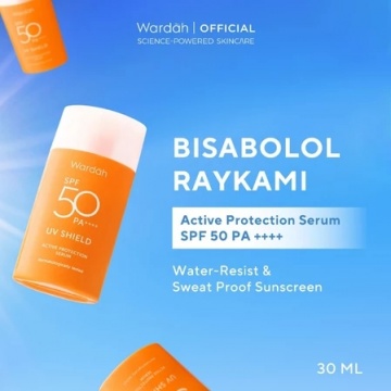 WARDAH UV Shield Active Protection Serum SPF 50 PA ++++ (Shopee)