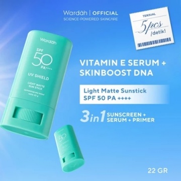 WARDAH UV Shield Light Matte Sun Stick SPF 50 PA +++ (Shopee)