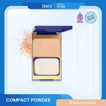 Inez Cosmetics Compact Powder, rekomendasi compact powder untuk kulit berminyak (Shopee)