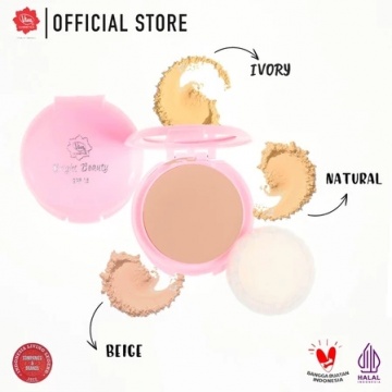 Viva Bright Beauty Compact Powder with SPF 15, rekomendasi compact powder untuk kulit berminyak (Shopee)