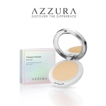 Azzura Compact Powder Bedak Padat, rekomendasi compact powder untuk kulit berminyak (Shopee)