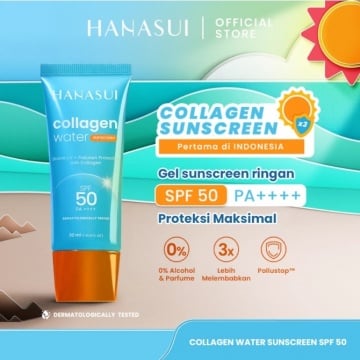 Hanasui Collagen Water Sunscreen SPF 50 (Shopee)
