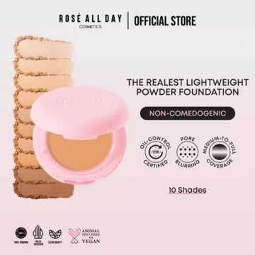 Rekomendasi bedak padat untuk kulit kering (Shopee)