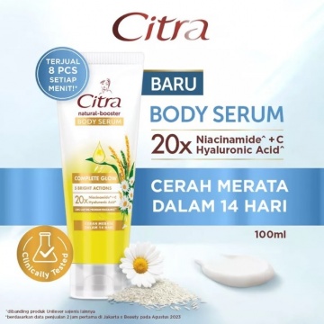 Citra Natural Booster Body Serum Complete Glow (Shopee)