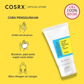 COSRX Low pH Good Morning Cleanser, rekomendasi face wash gel yang bagus (Shopee)