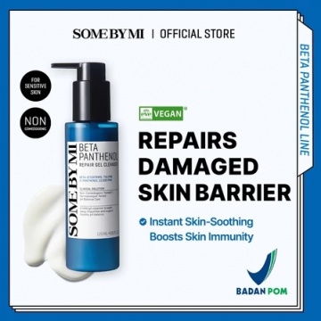SOME BY MI Beta Panthenol Repair Gel Cleanser, rekomendasi face wash gel yang bagus (Shopee)