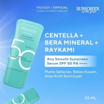 Rekomendasi sunscreen terbaik mencerahkan wajah (Shopee)
