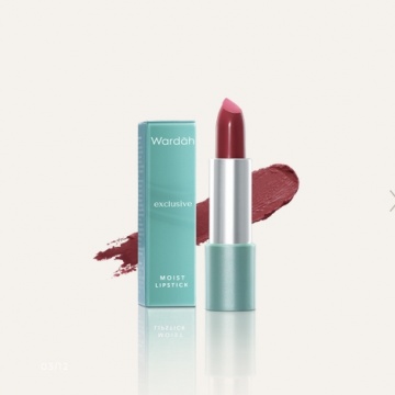 Wardah Exclusive Moist Lipstick, rekomendasi lipstik Wardah yang bagus tapi terjangkau (Wardah)