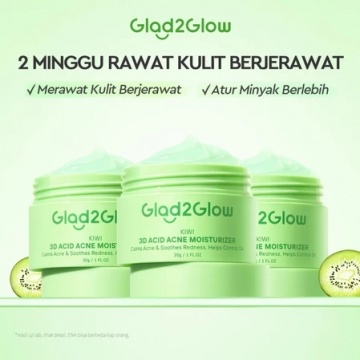 Rekomendasi moisturizer Glad2Glow (Shopee/Glad2Glow Official Store)