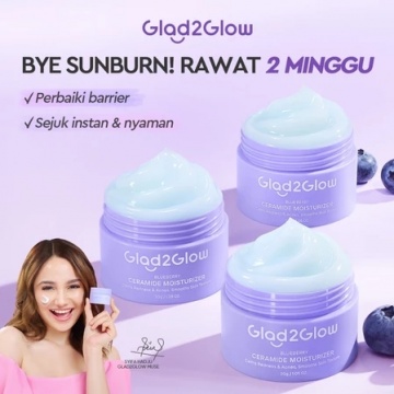 Rekomendasi moisturizer Glad2Glow (Shopee/Glad2Glow Official Store)