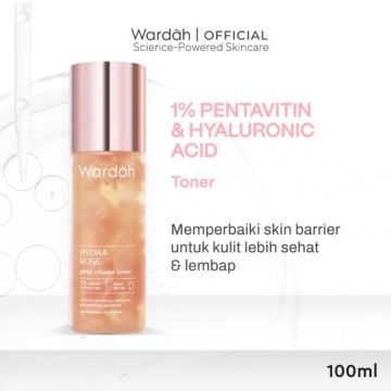 Wardah Hydra Rose Petal Infused Toner (Shopee)