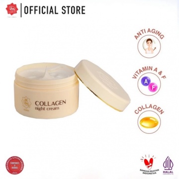Viva Collagen Night Cream (Shopee/Viva Cosmetics Authorized Store Surabaya)