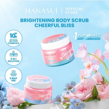 Hanasui Brightening Body Scrub, rekomendasi scrub badan yang bagus (Shopee)