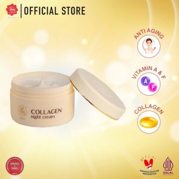 Viva Collagen Night Cream (Shopee/Viva Cosmetics Authorized Store Surabaya)