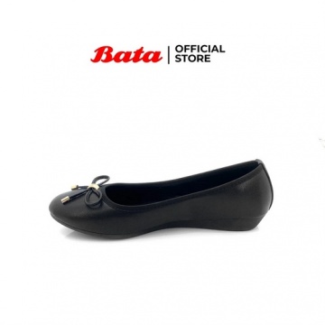 BATA Veria Comfort Cushion Sepatu Flatshoes Ballerina, rekomendasi flatshoes wanita hitam elegan yang cocok dipakai ke kantor, kuliah, atau sekadar hangout (Shopee/Bata Official Store)