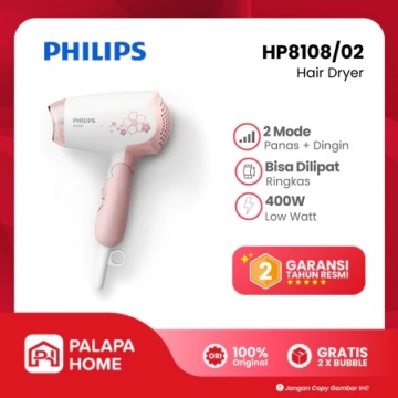 Philips Hair Dryer HP8108/02 Low Watt, rekomendasi hair dryer low watt (Shopee)