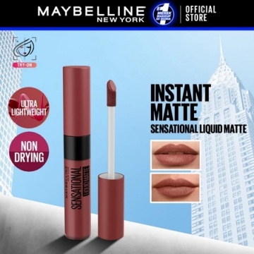 Maybelline Sensational Liquid Matte Lipstick, rekomendasi lip product dari Maybelline (Shopee/Maybelline Indonesia Official Store)