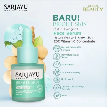 Sariayu Bright Skin Brightening Putih Langsat Face Serum (Shopee)
