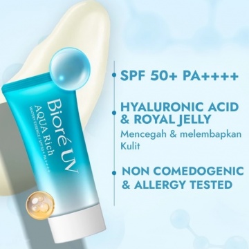  Biore UV Aqua Rich Watery Essence SPF 50+ PA++++ (Shopee)