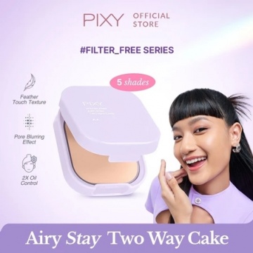 Pixy Filter Free Airy Stay Two Way Cake (Shopee/Pixy Official Store)