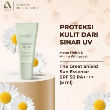 Sunscreen Avoskin The Great Shield SPF 50 PA++++ (Shopee)