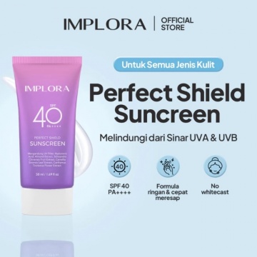 Implora Perfect Shield Sunscreen SPF 40 PA++++ (Shopee)
