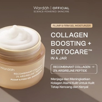 Wardah Plump & Firm Recombinant Collagen + 2% Argireline Peptide (Shopee)