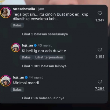 Komentar Fuji di Postingan Klarifikasi DJ Panda Tuai Sorotan, Kata-Katanya Makjleb! (Instagram)