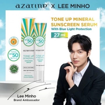 Azarine Tone Up Mineral Sunscreen Serum SPF50 PA++++ (Shopee/Azarine Cosmetic Official Shop)