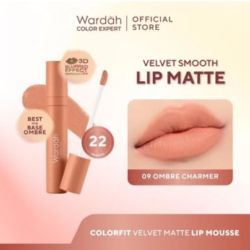 WARDAH Colorfit Velvet Matte Lip Mousse (Shopee)