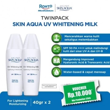 Rekomendasi sunscreen dengan tone up (Shopee)
