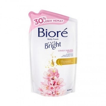 Biore Bright Body Foam Lovely Sakura Scent (Website/Kao)